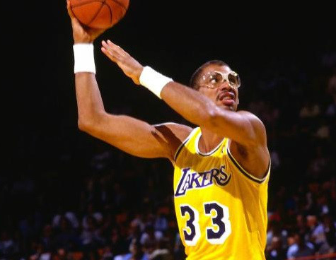 賈巴爾8字白框籃球眼鏡